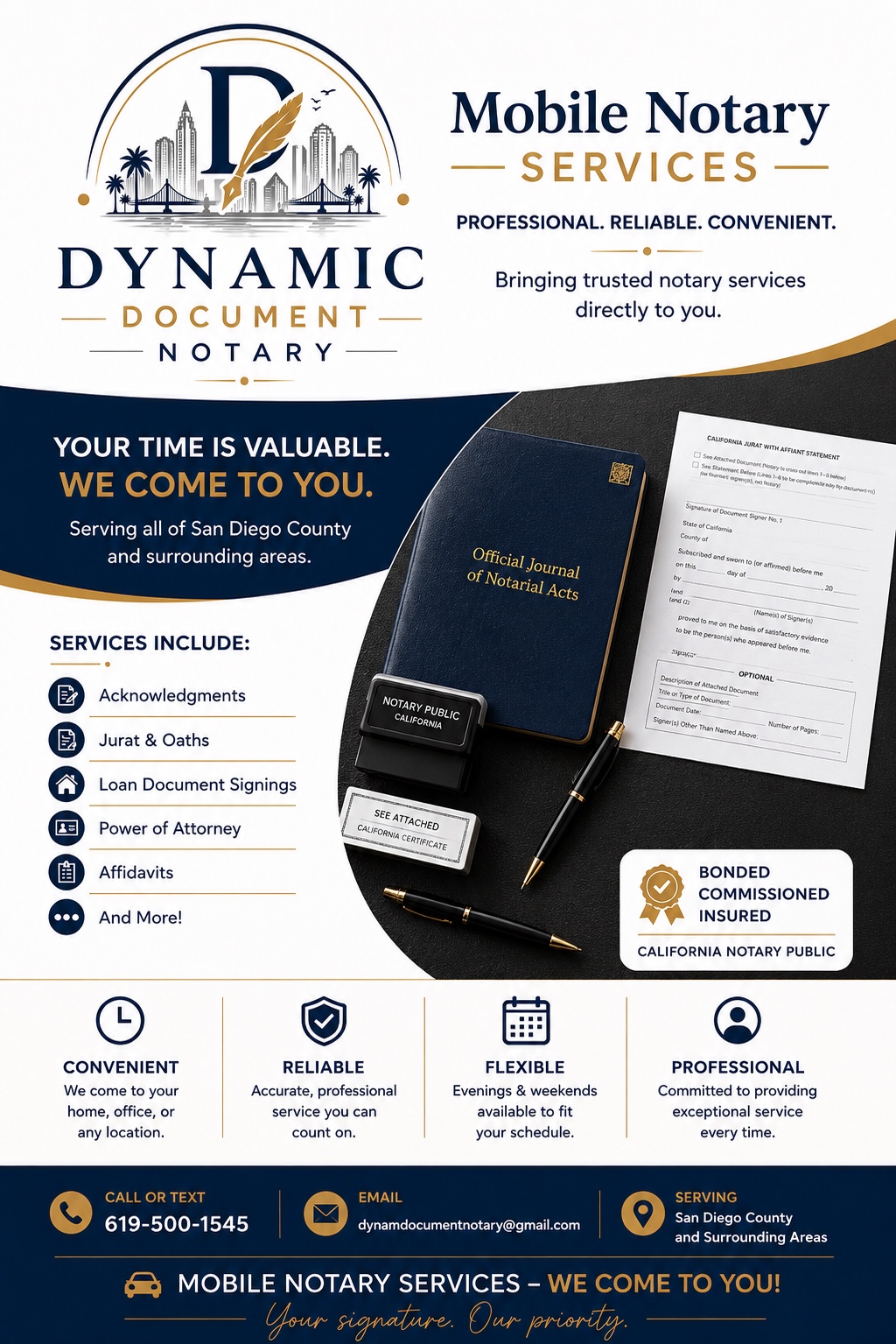 Dynamic Document Notary flyer